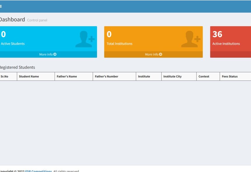 FSP Competitions-Student Portal